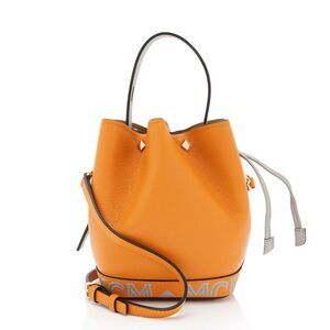 MCM Leather Milano Drawstring Mini Bucket Bag